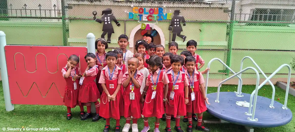 🌈🕵️‍♂️ Colour Detectives Day at Swamy's Brindaven! 🎨✨